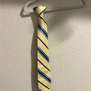 Yellow and Blue Striped Kids Tie